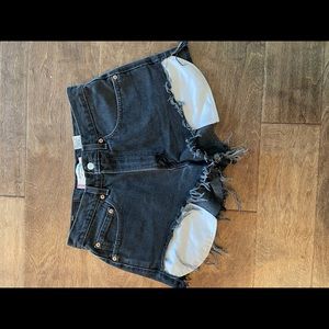 Levi’s Black Jean Shorts
